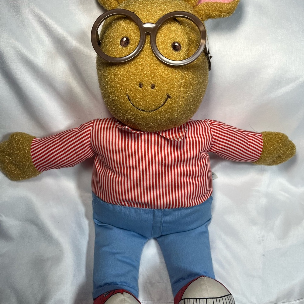 Vintage Playskool Talking Arthur Plush 18” 1996 Hasbro‎ PBS Works Tested Toy